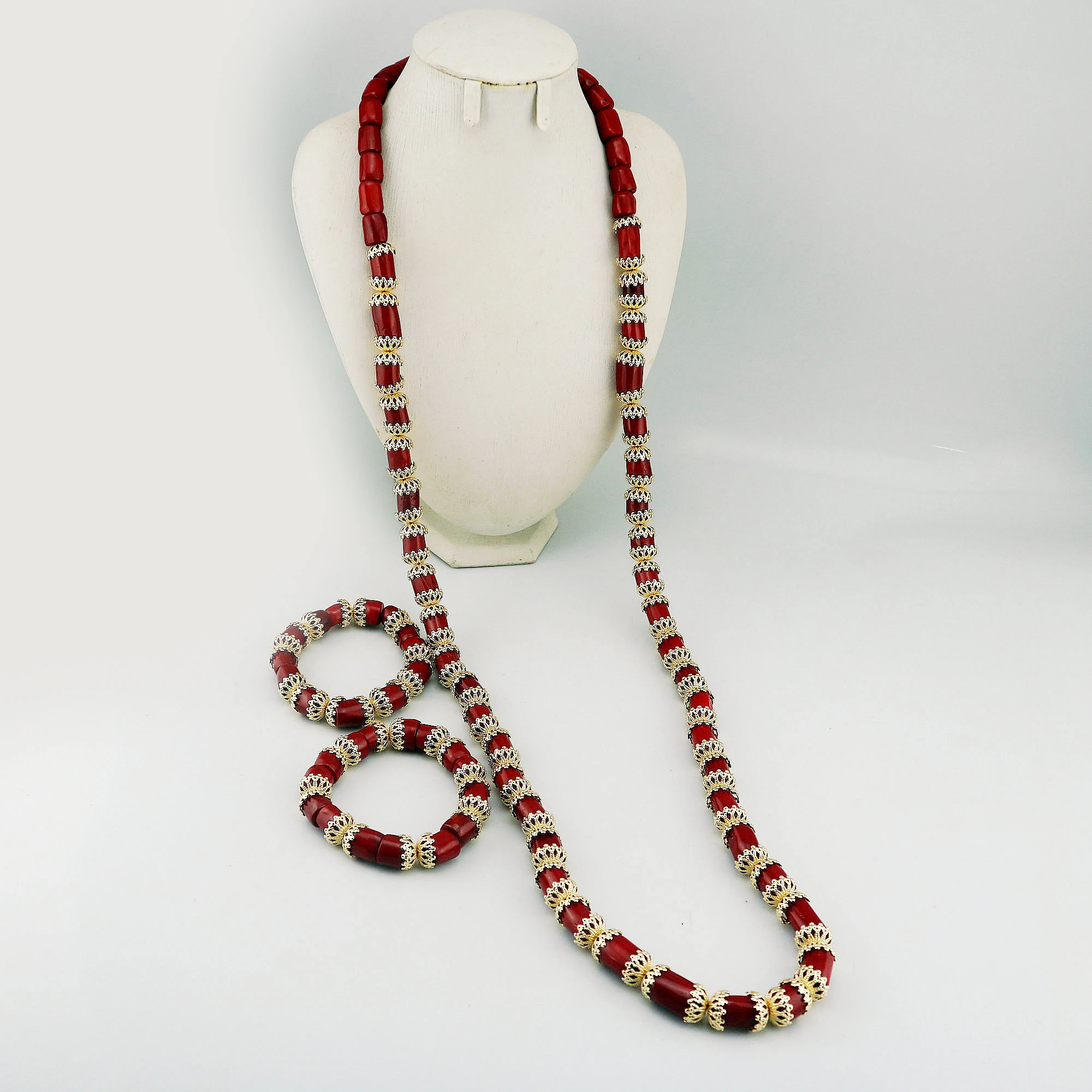 

Африканский натуральный коралл для невесты, массивный комплект ожерелья с коралловыми бусинами, свадебный комплект ожерелья с нигерийскими коралловыми бусинами для женщин