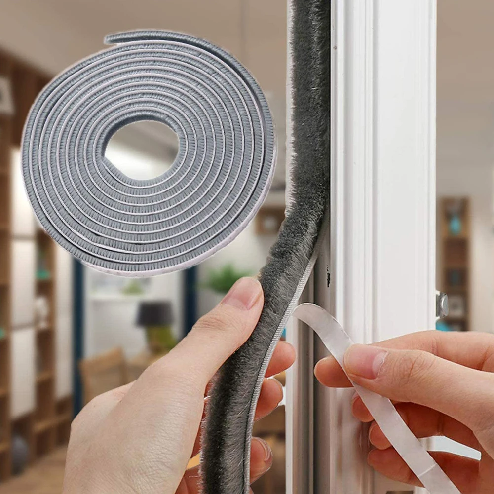 

10 Meters Sealing Strip Gaskets Weather Stripping Door Seal Brush For Sliding Sash/Doors Frame Side Hardware Home Improvement