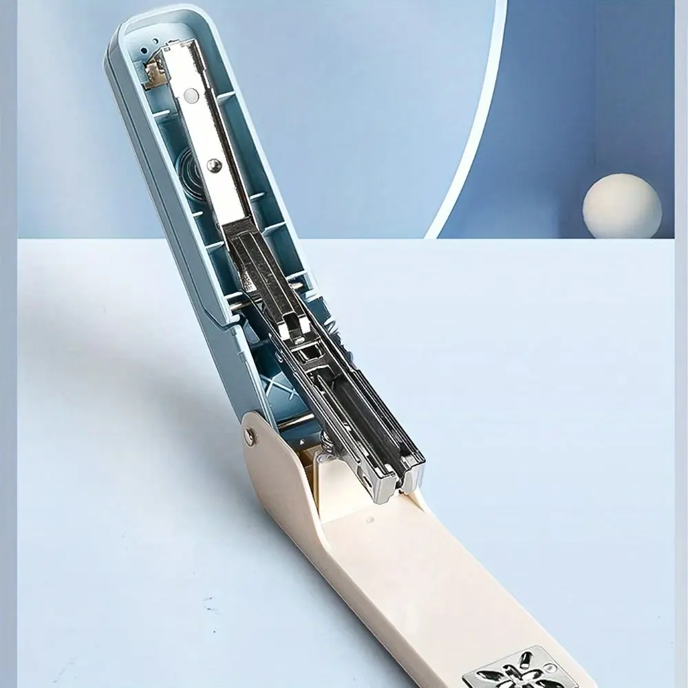 360-degree Rotating Desktop Stapler Metal Multifunction Labor-Saving Stapler Easy-Use Portable Paper Stapling Machine Business