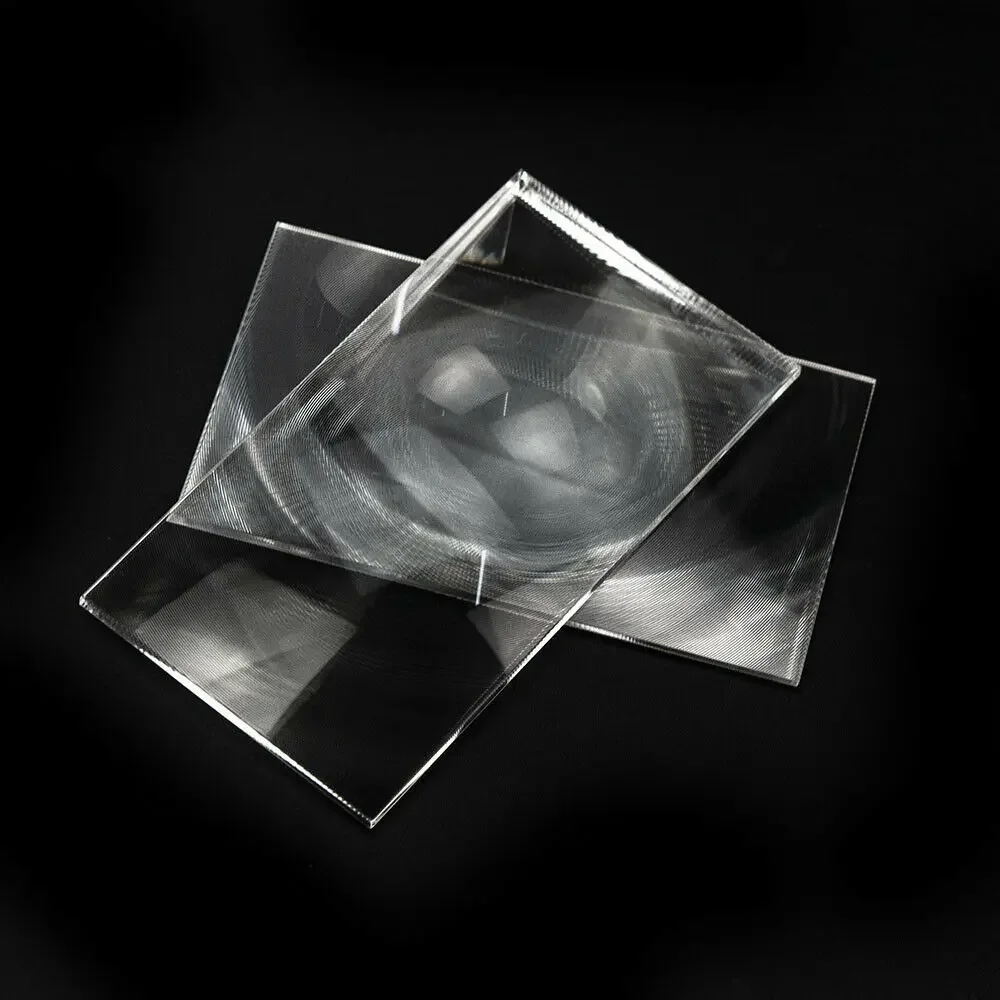 3.5นิ้ว Optical PMMA พลาสติกพลังงานแสงอาทิตย์ LED โปรเจคเตอร์เลนส์ Fresnel พลังงานแสงอาทิตย์ความยาวโฟกัส150มม.90มม.DIY โปรเจคเตอร์2pcs83x70mm 78x66.5mm