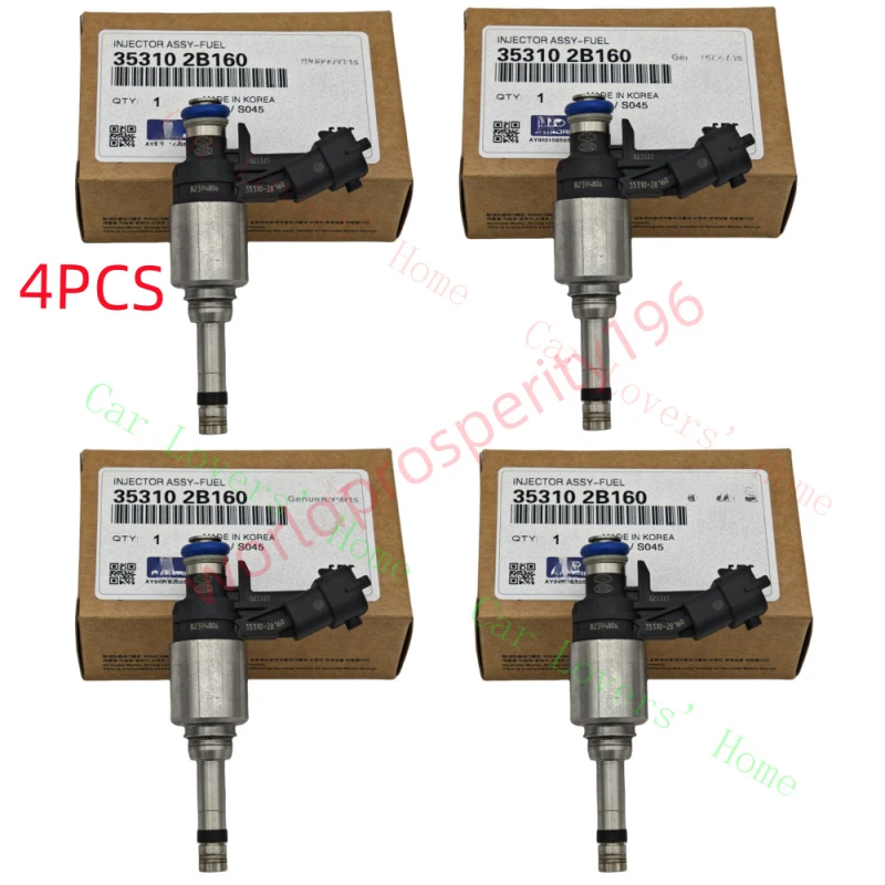 A+ 4PC Fuel Injector For Hyundai Veloster Tucson KIA 1.6L Turbo 35310-2B160 New