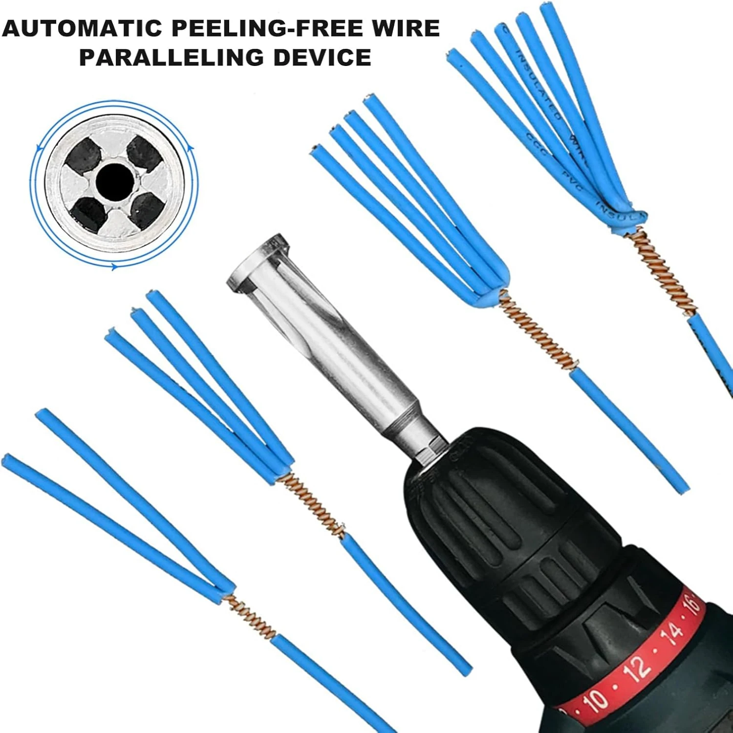 1pc Enhanced Compact, Efficient, and Rustproof Portable High Hardness Wire Twister Tool for Socket Cable - Improves Twist Strip