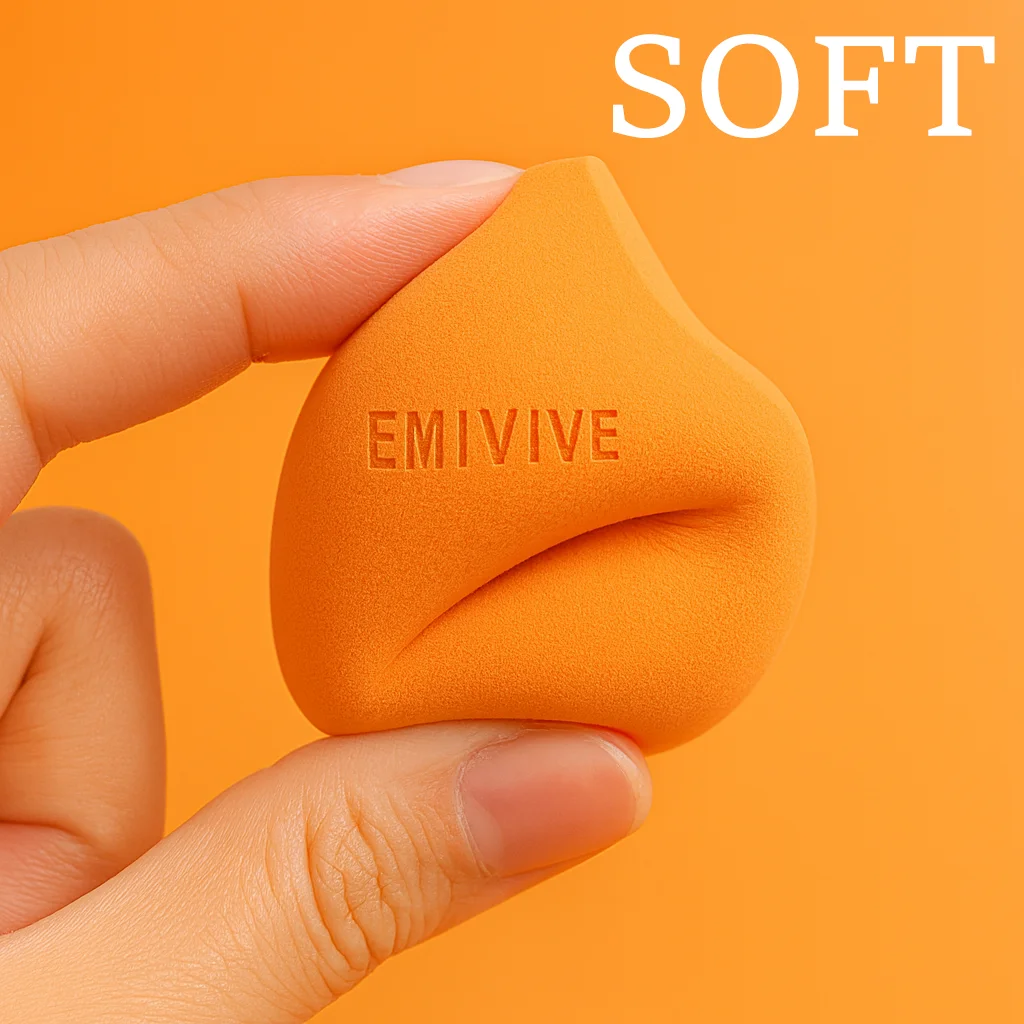 7/12/24 pçs emivorar irregular triplo corte esponjas de maquiagem cosméticos puff para fundação corretivo pó maquiagem esponja conjunto