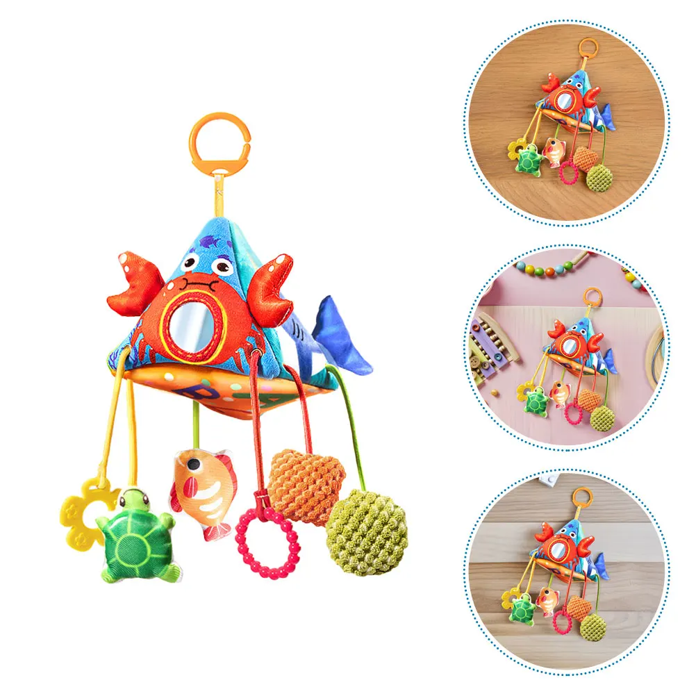 Berço sino cama do bebê chocalhos dos desenhos animados brinquedo infantil menina pendurado carrilhão de vento pano recém-nascido
