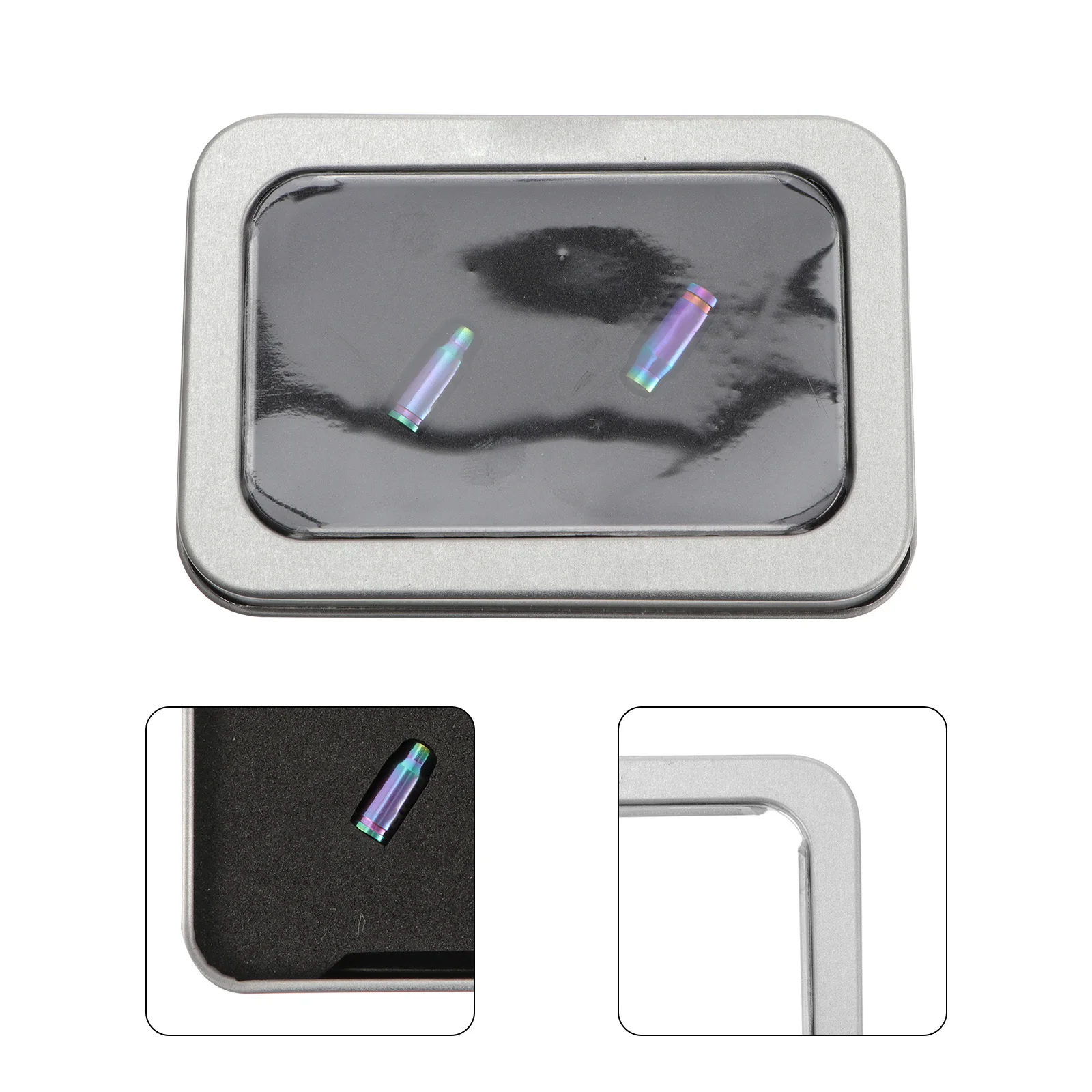 

2 шт. колпачки для велосипедных шин из титанового сплава, пылезащитная крышка сопла для велосипедного воздушного клапана, защитная крышка из сплава