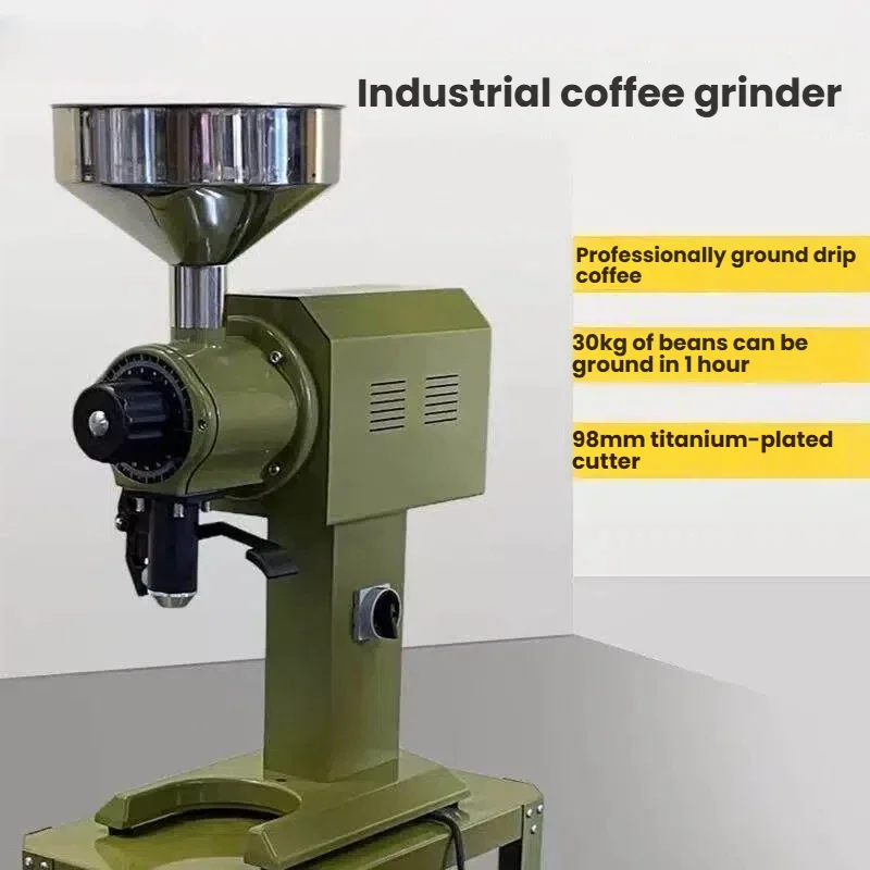 VOKA VK-G983 Industrial 98mm Flat Burr 30kg/h 1000W 220V/110V Semi-Automatic Coffee Bean Grinder Machine Special for Drip Coffee