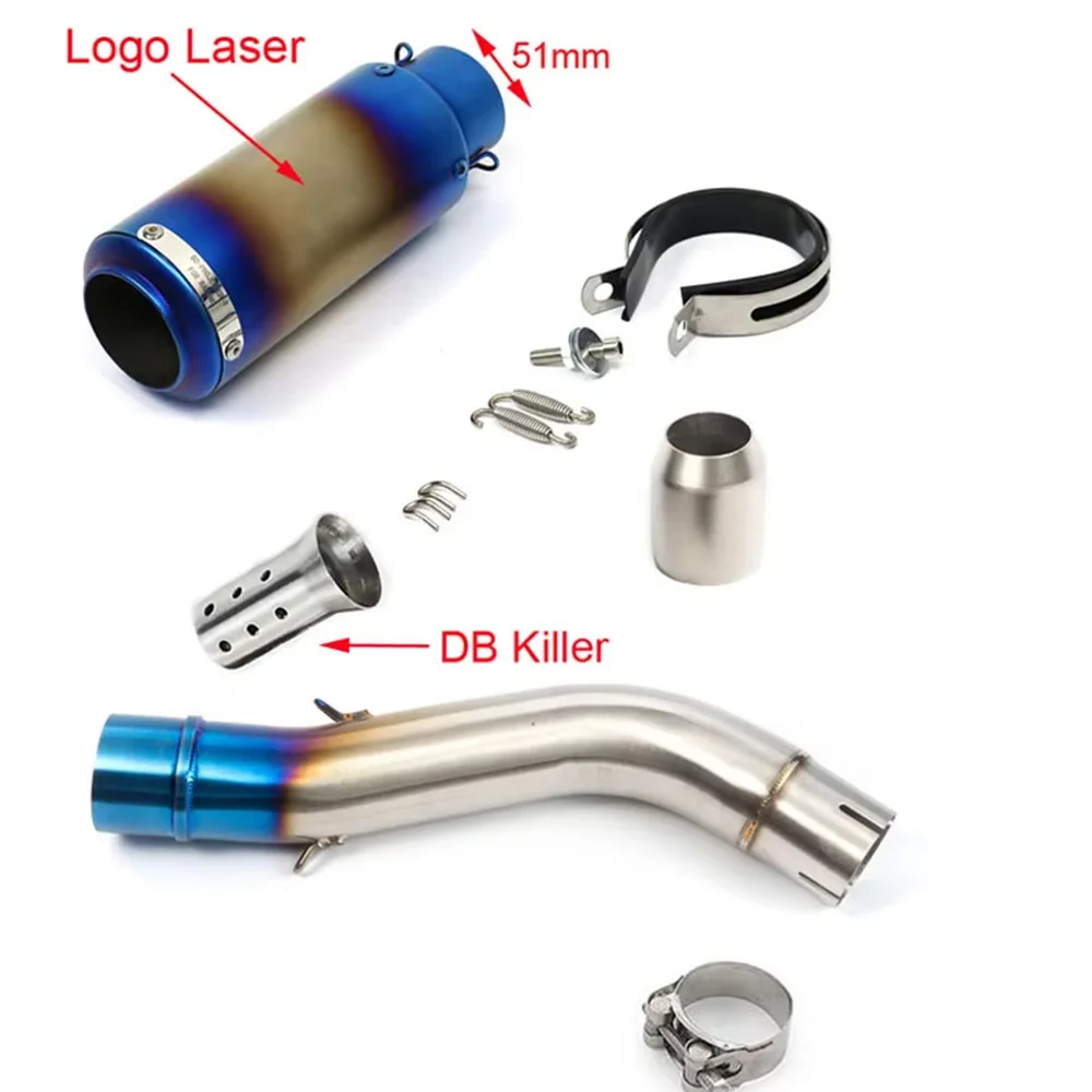 

High Performance Motorcycle Exhaust Pipe Mid-Tail Section Fit for Monster 797 2017-2020 Scrambler 800 2015-2020