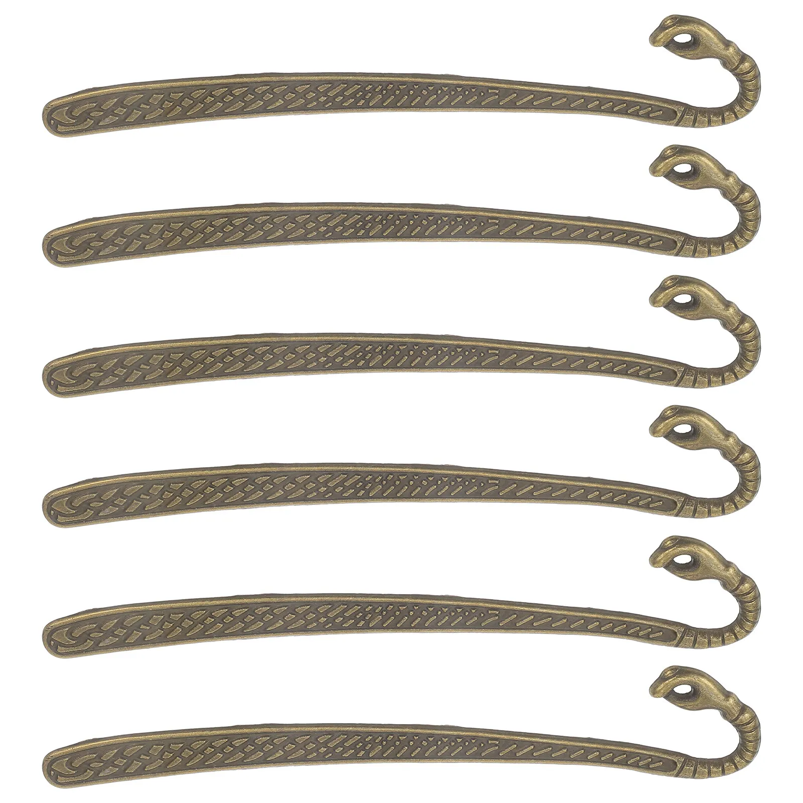 

Набор из 6 винтажных металлических закладок в ретро-стиле для чтения и отметки страниц, маленькие элегантные подарочные аксессуары