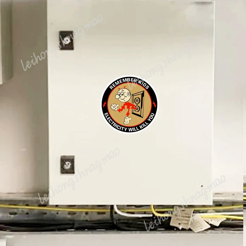 whl # 3 قطع من ملصقات التحذيرية للتوعية بالصدمات الكهربائية ستقتلك ملصقات علامات التحذير اللطيفة والمثيرة للاهتمام