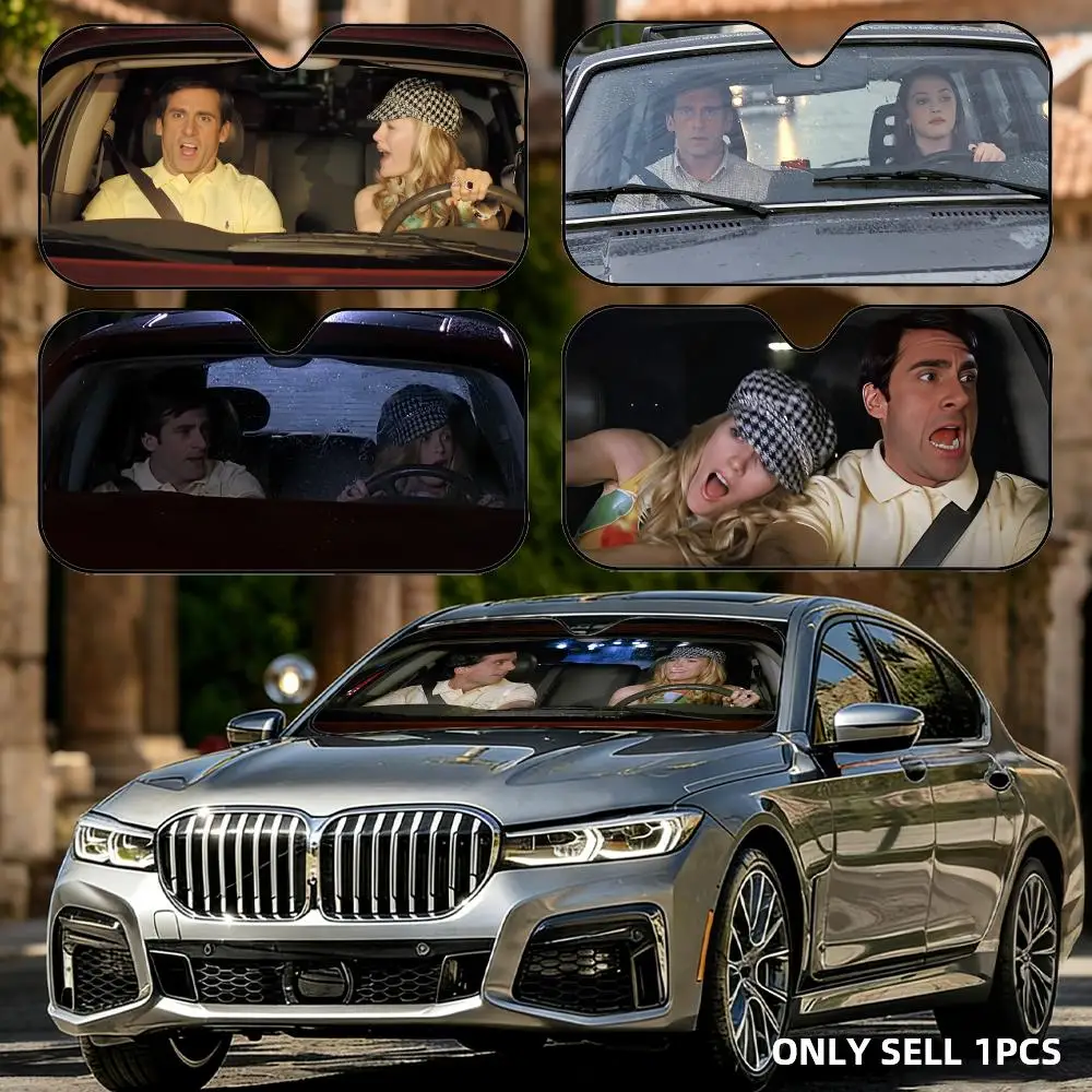 

The 40-Year-Old Virgin Sun Visor Reusable Aluminum Foil Car Windshield Sun Visor UV Protector Heat Insulation Cover Shade