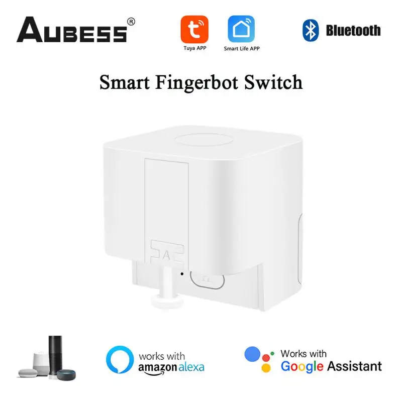 

Aubess Tuya Bluetooth Smart Fingerbot Plus Switch Button Pusher Timer Voice Control Smart Home Works With Smart Life Via Alexa