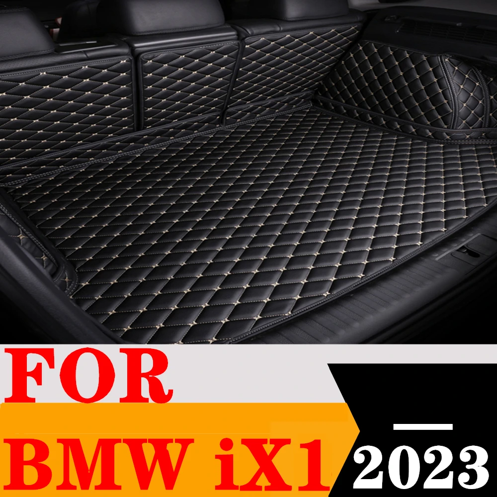 

Custom Full Set Car Trunk Mat For BMW iX1 2023 Rear Cargo Liner Tail Boot Tray luggage Pad Interior Auto Vehicles Carpet Parts