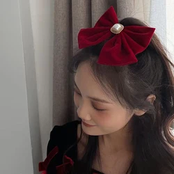 Big Bow Hairpins Large Bow Retro Solid Color High Quatity Hair Grips Bow Women Sweet Girl Ladies Fashion Hair Accessories Hot