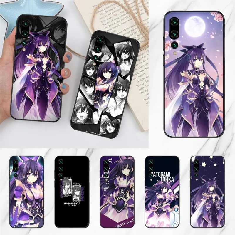 DAL Tohka Yatogami Phone Case for Huawei P50 P40 P30 Pro Lite P Smart 2021 2019 Magic 3 Black Soft Phone Cover Funda