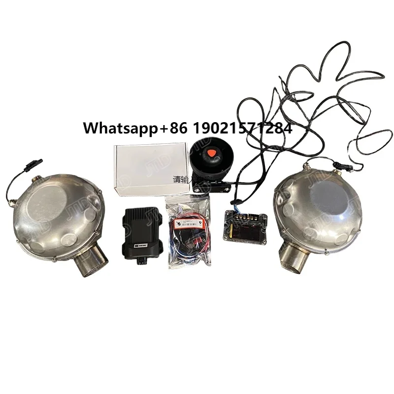 

JTLD Universal Electronic Active Speakers Exhaust Sound Booster Pro + Smartphone Control Other for Car Exhaust System