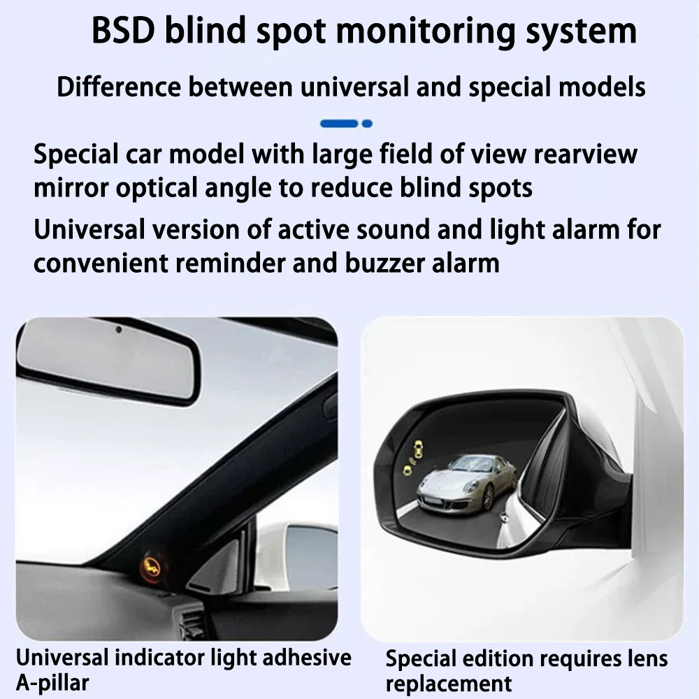 for Lexus ES ES200 ES240 ES250 ES300h ES350 2007-2025 Blind Spot Assist Monitoring Detection System Millimeter Wave Radar Aler