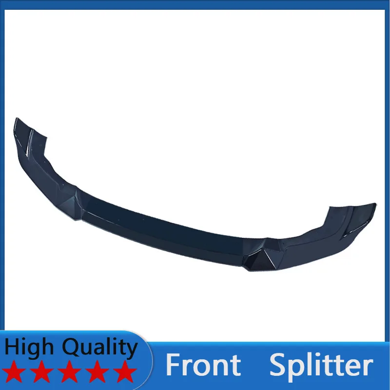 

For BMW M2 F87 2015-2021 Front Splitter Bumper Lips Spoiler Gloss Black Body Kit Accessories 3pcs