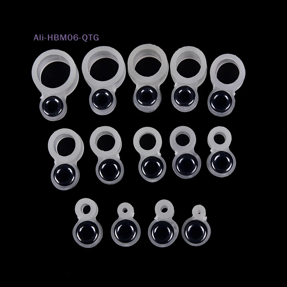 [New] NEW 14x fishing rod wire ring fishing line guide ring silicone different size 1-14