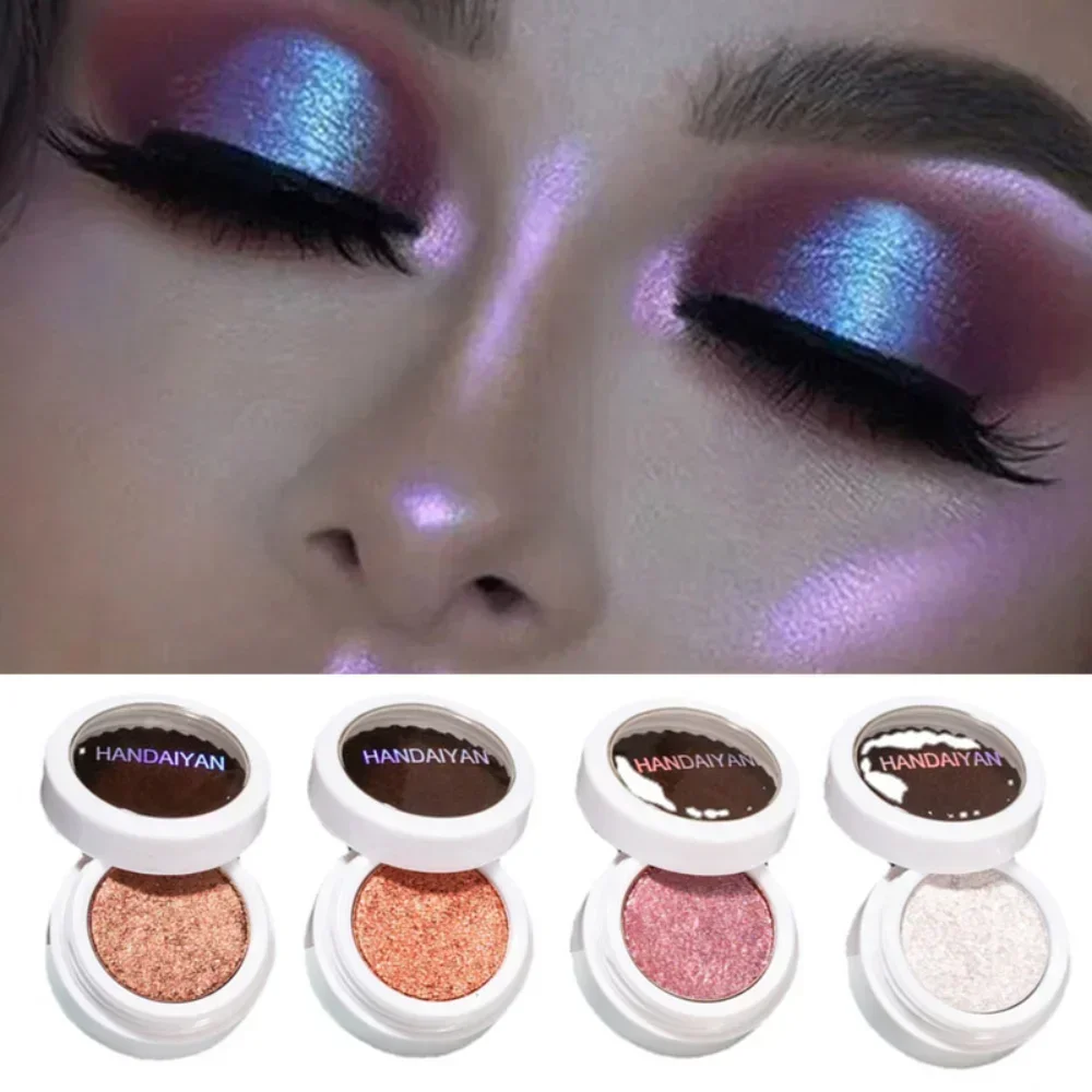 Eye Shadow Metal Makeup Palette Mashed Potatoes Shimmer Pigment Single Color Shine Diamond Shadow New Brown Wholesale