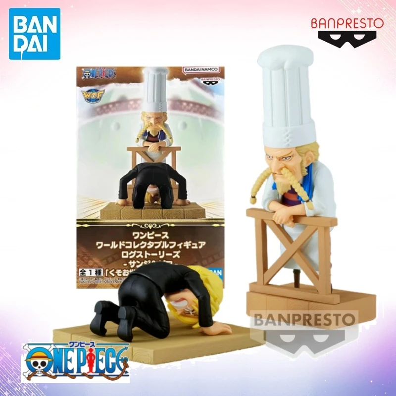 En Stock BANDAI BANPRESTO Original de una pieza WCF Log Stories VOL.8 Sanji Zeff figuras de Anime juguetes regalo modelo colección de juguetes