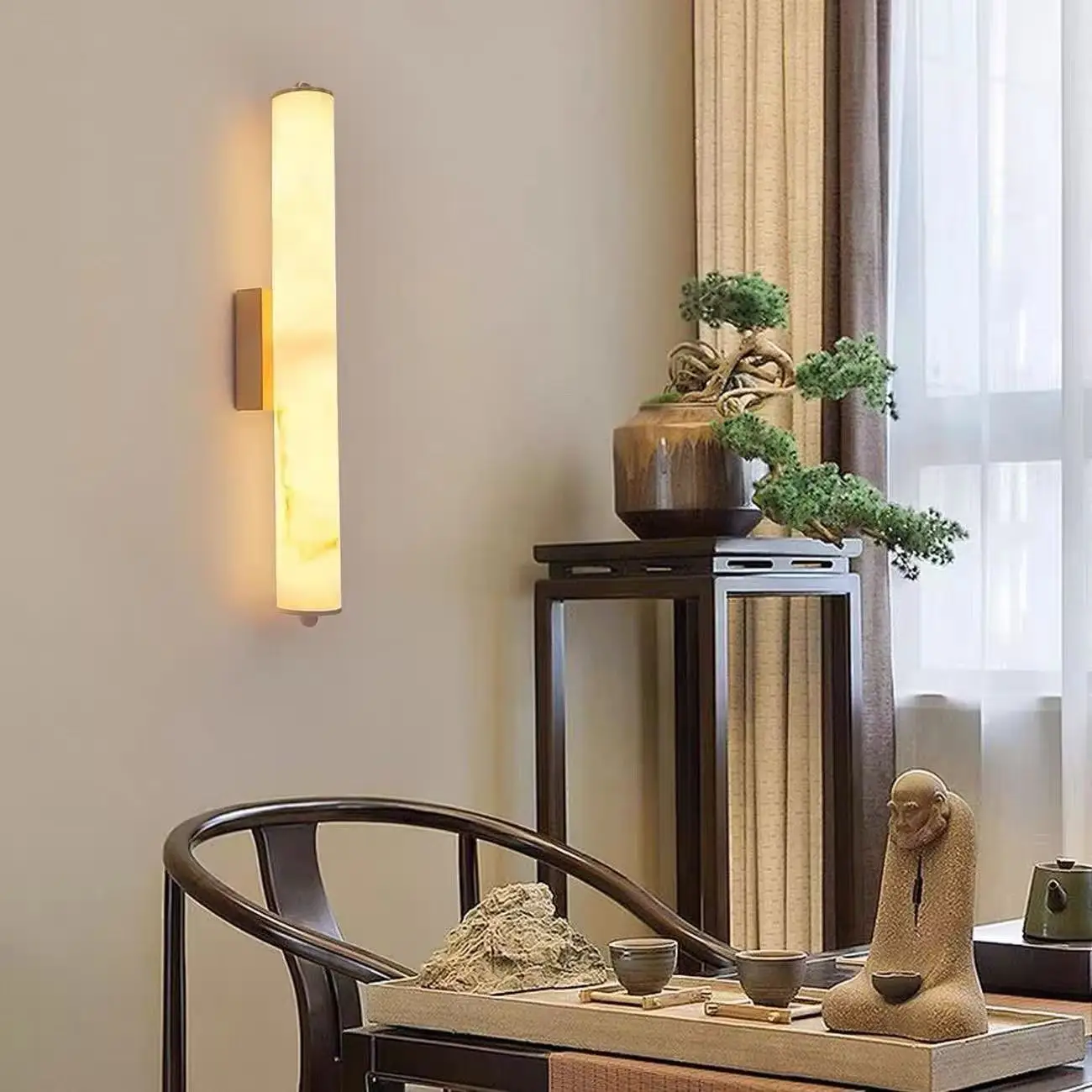 

Luxury Chinese style Stylish Cloud Stone LED Wall Lamps for Living Room Hanging Lights Indoor Art Home Decoration Chandeliers