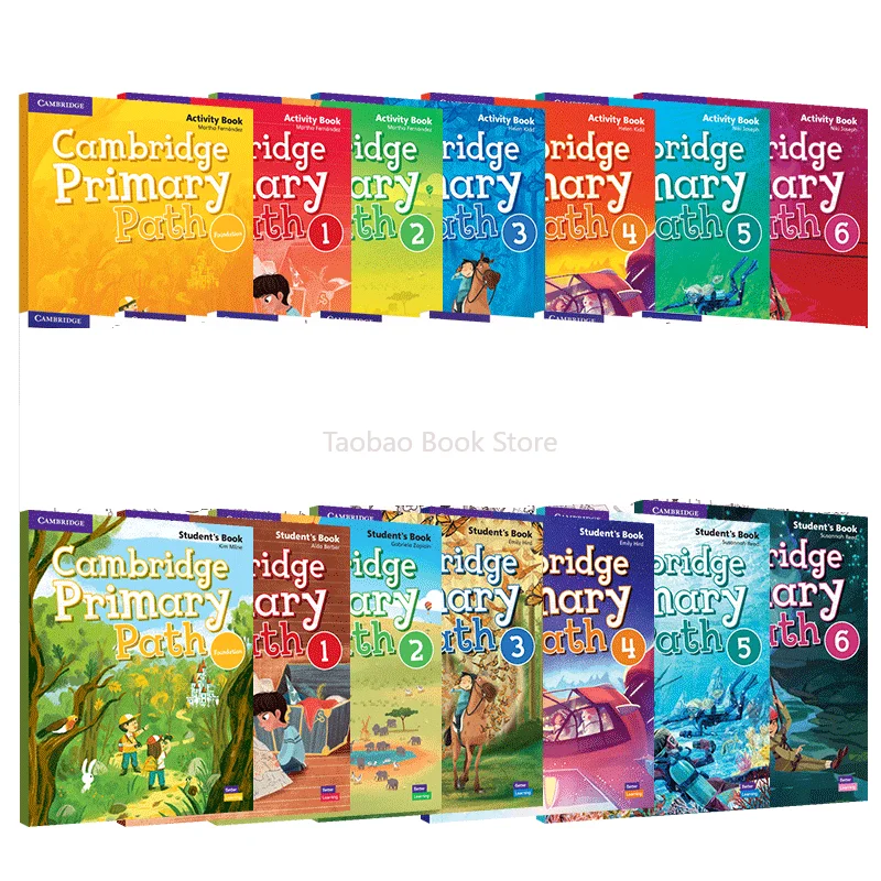 

14 Books/Set Cambridge Primary Path Foundation+6 Levels Student's Book+Activity Textbook Workbook Exercise English Learning