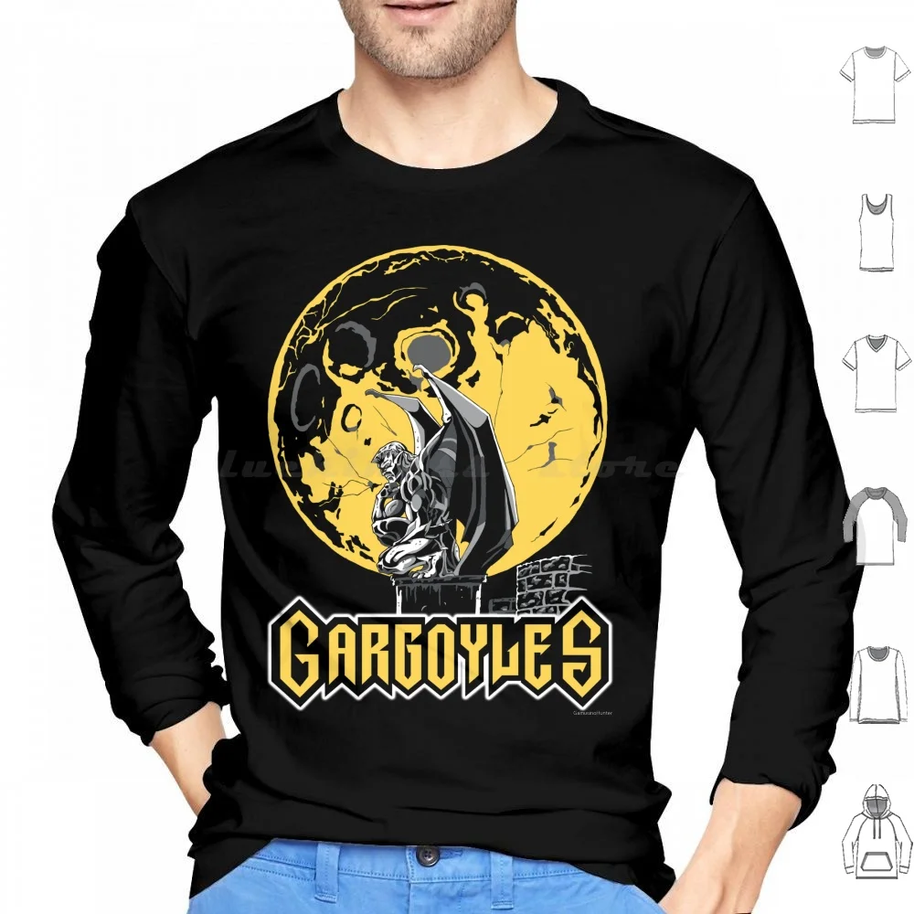 Gargoyles Hoodies Long Sleeve Gargoyles Gargolas Heroes Mitologicos Heroes Mitologicos Mithology Animated Series Cartoon