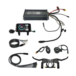 36V-52V 1000W-1500W 35A 3-trybowy kontroler sinusoidalny ebike z kolorowy LCD Pas hamulca przepustnicy