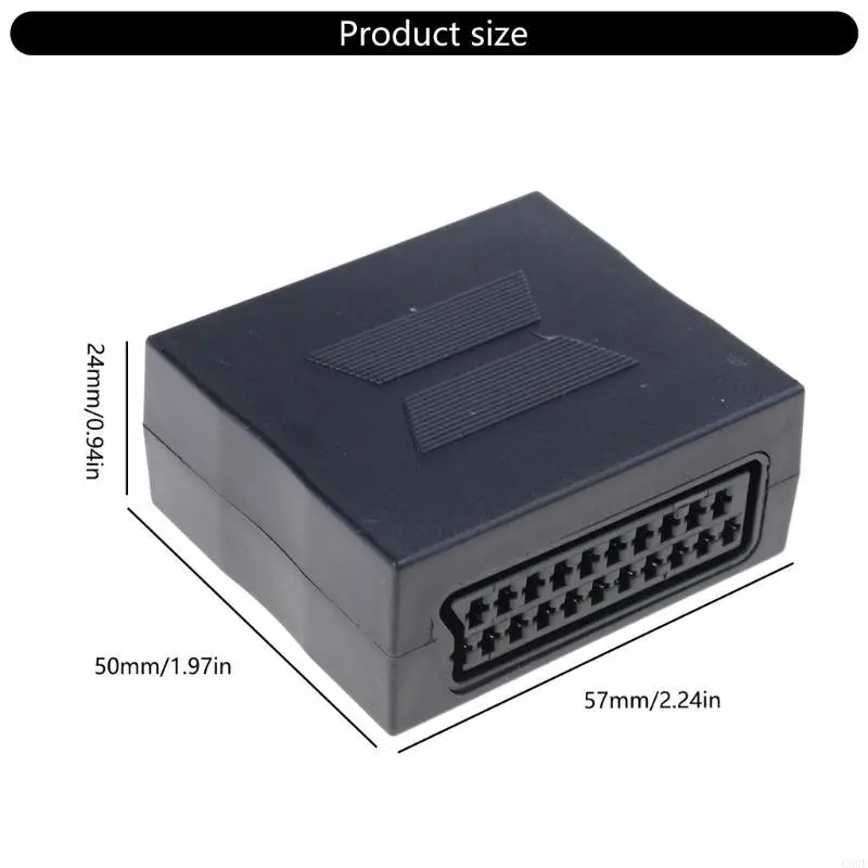 C90F Eficiente 21 PIN Adaptador do acoplador feminino para fêmea conector marceneiro para melhorar a experiência auditiva