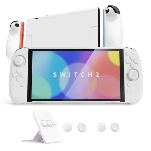 Imagen 2 del producto PlayVital Ranger Funda de silicona acoplable con carcasa dura para Nintendo Switch 2 Funda de cuerpo completo con soporte y agarre para pulgar