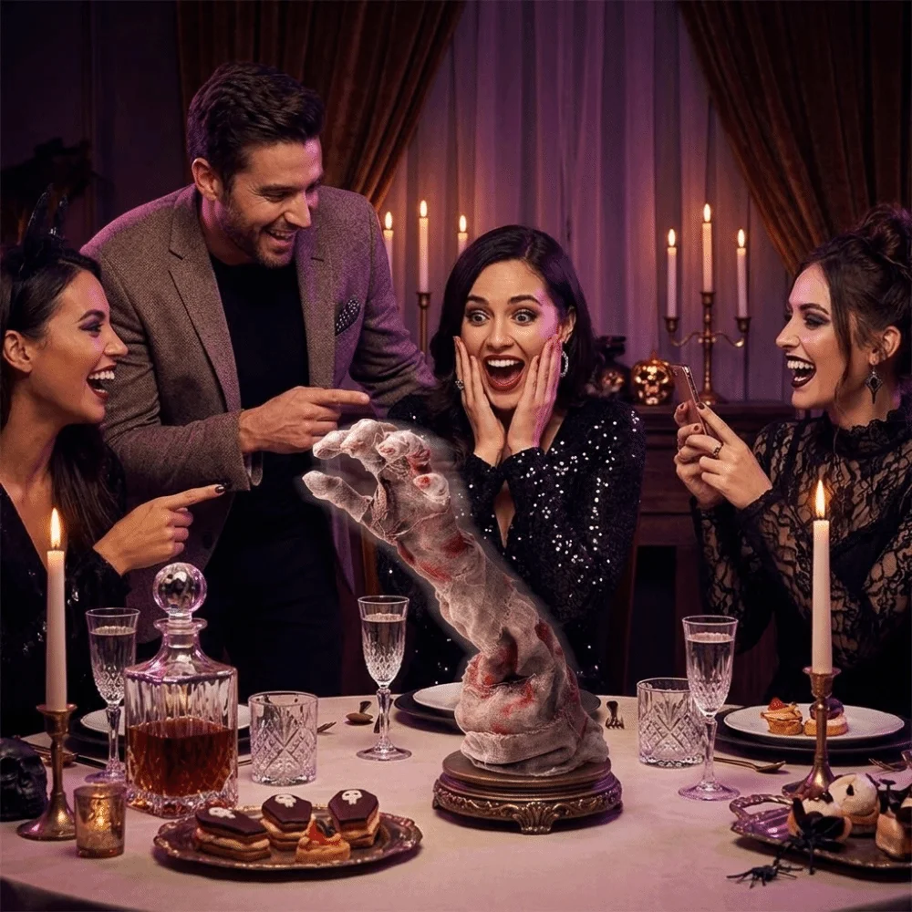 Electric Induction Shaking Hand Ornament Realistic Looking Sensitive Sensor Control Animated Hand Decoration