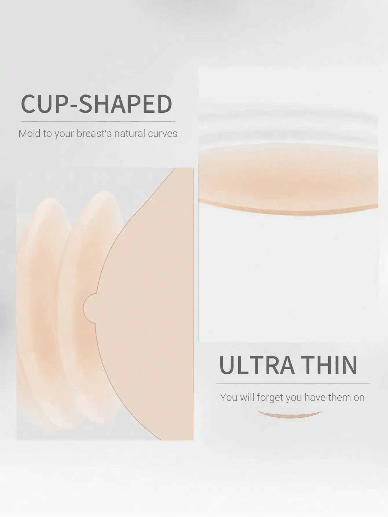 

2 шт. Премиальные многоразовые силиконовые невидимые накладки на соски, моющиеся, без клея, для женщин.