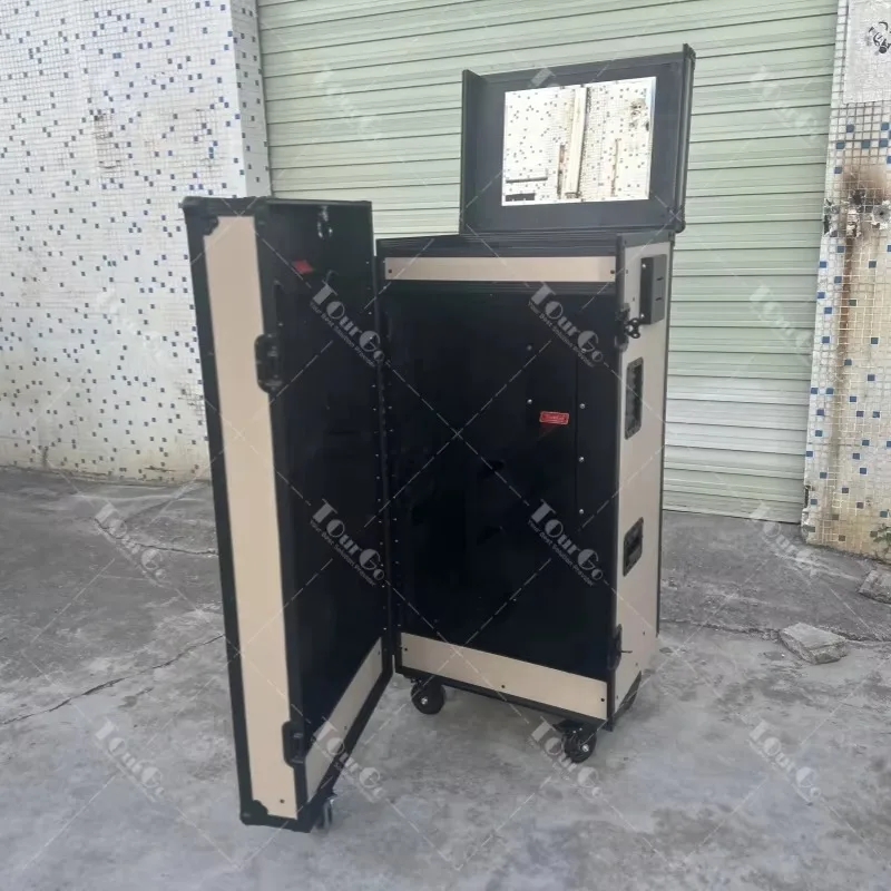 Customized  Brown Horse Tack for Riding Equipment Storage Equestrian Saddle Tack Locker Flight Case