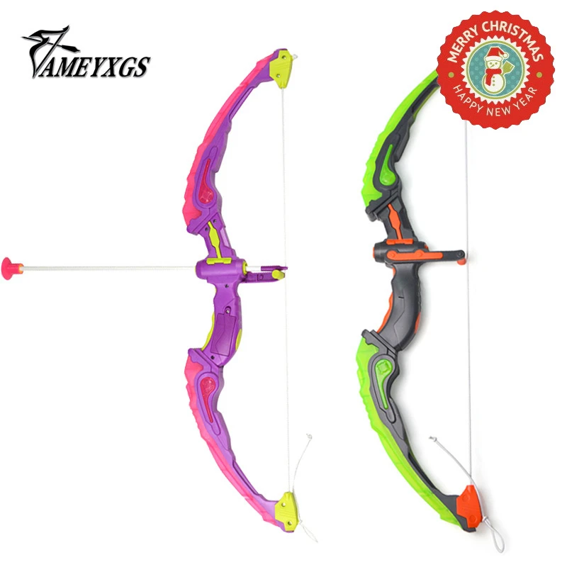 

1 Set Archery Children Toy Shooting Bow Set Bow and Arrow With 3 Suction Arrows Safety Training Exercise Outdoor Games Sports