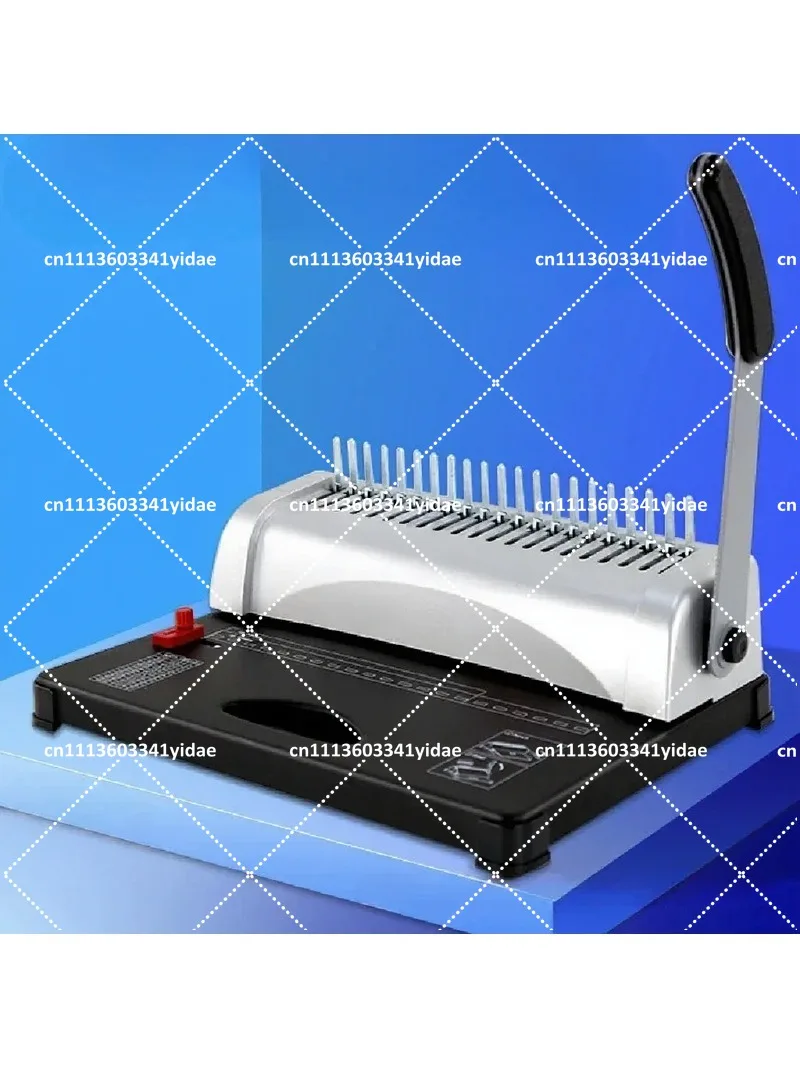 

Manual Rubber Ring Clip Binding Machine Portable Easy Operate Archive Ledger Punching