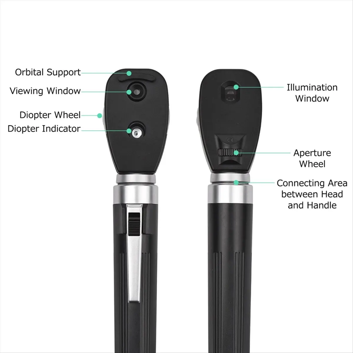 high-quality-measuring-tools-direct-ophthalmoscope-5-different-apertures-professional-portable-in-stock