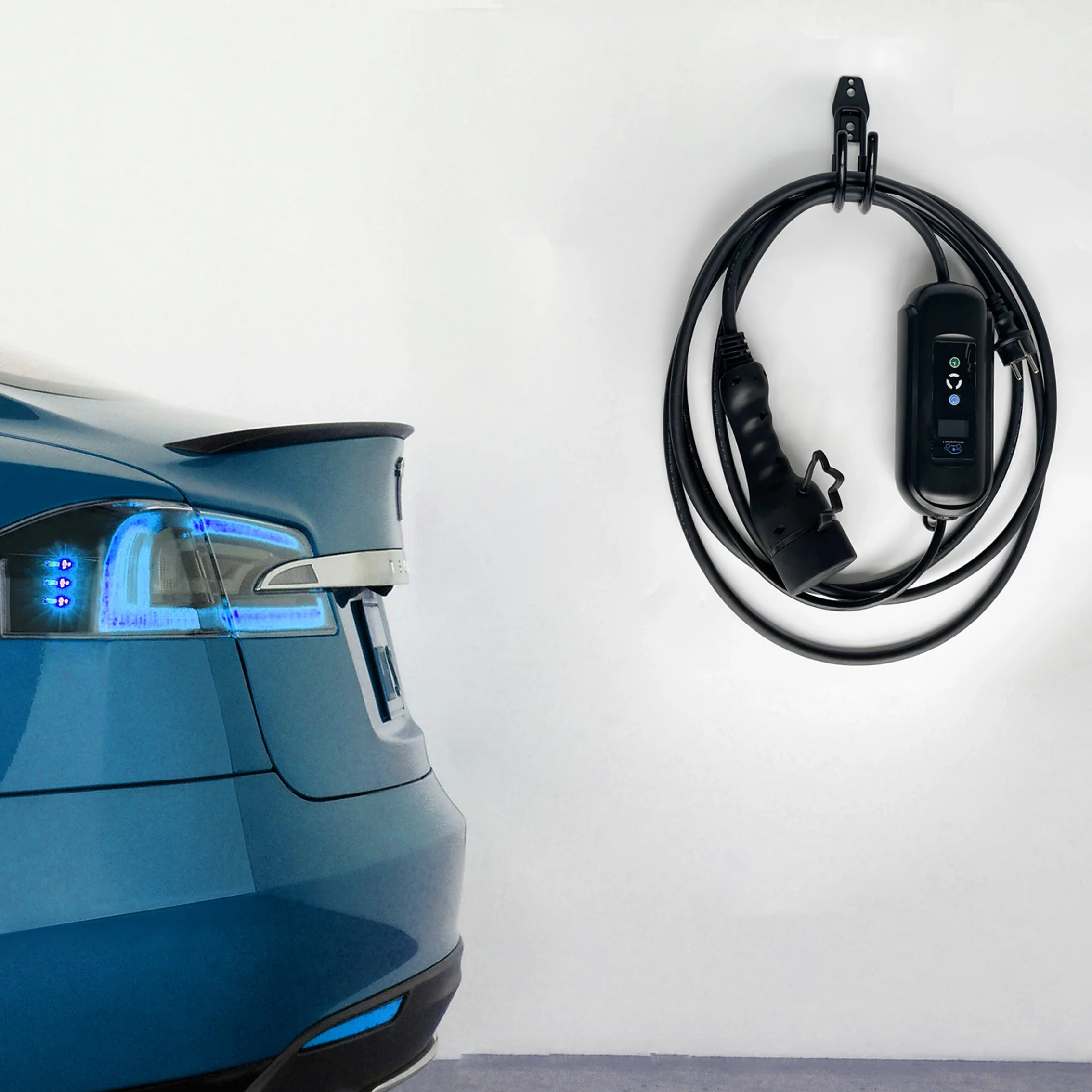 EV Charging Cable Wall Holder For EV Charger EVSE