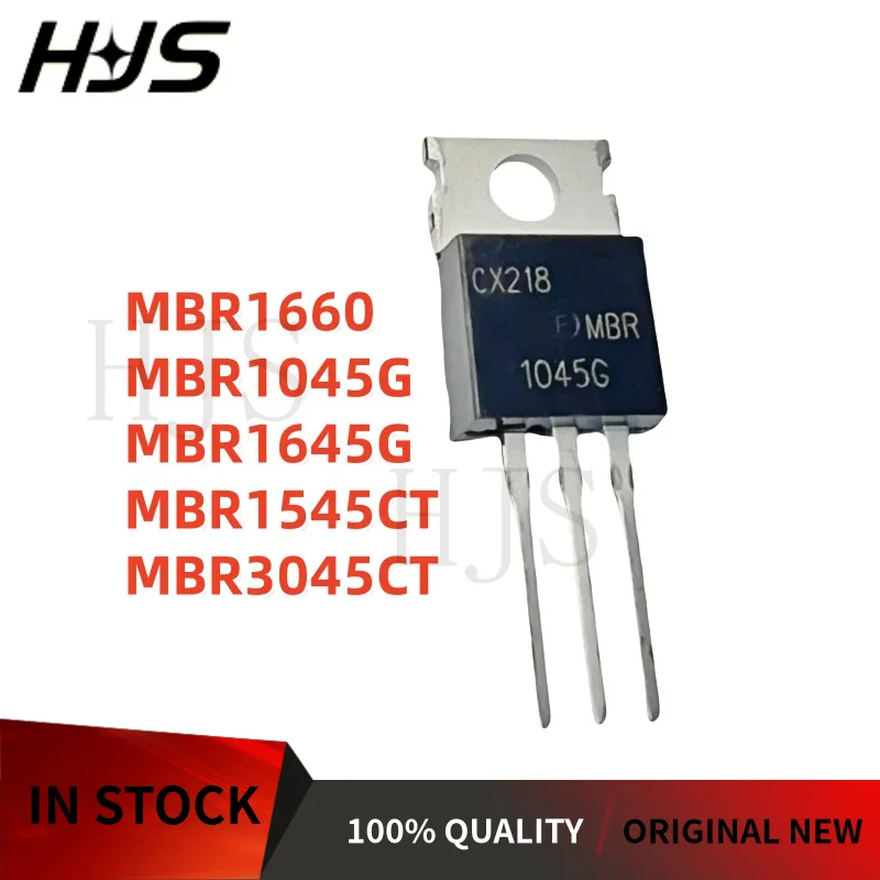 10PCS Brand New MBR1045G MBR3045CT MBR1545CT MBR1660 MBR1645G TO-220 Schottky diode