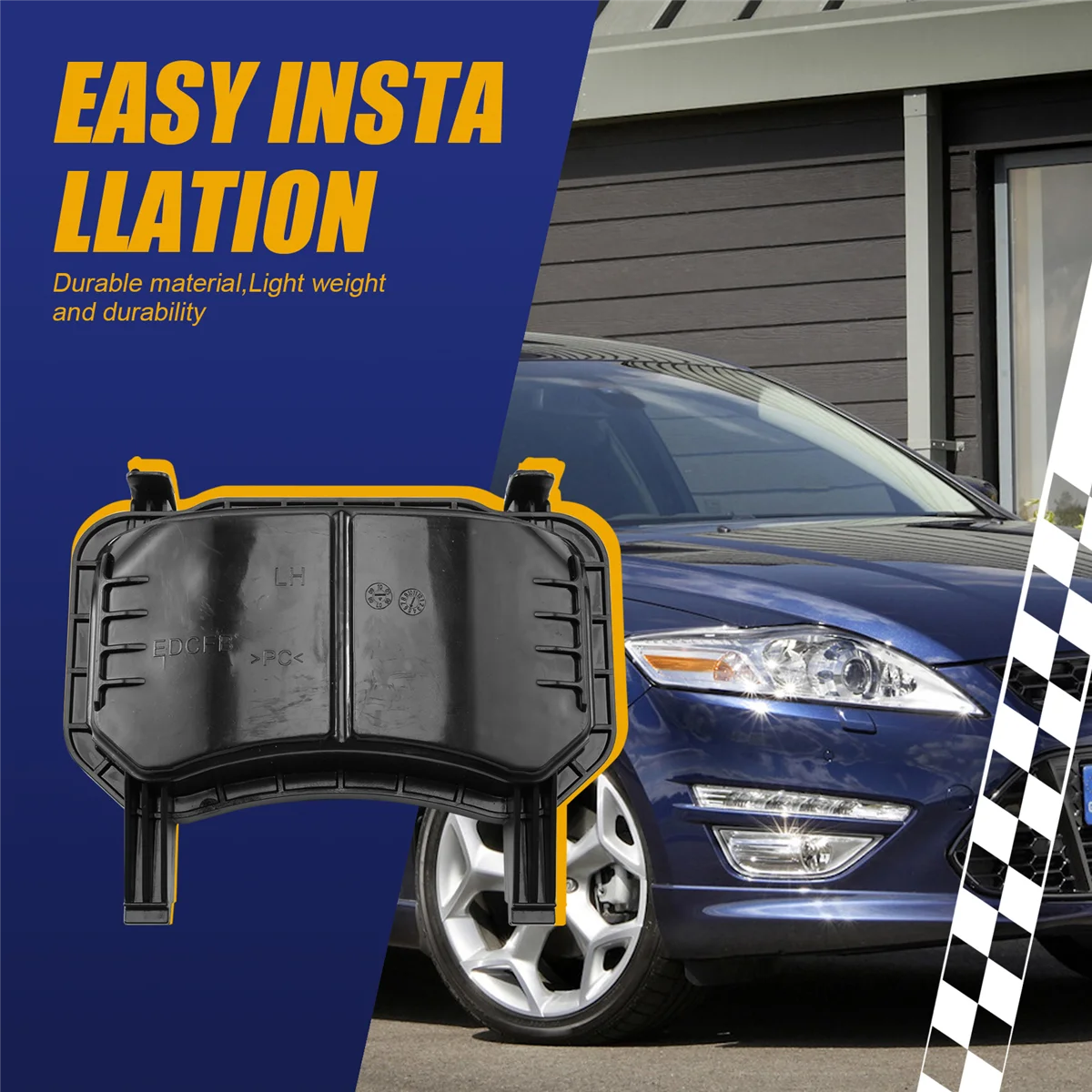 Reliable-Car Left Front Headlight Lamp Dust Cap Lid Shell for Ford Mondeo MK4 2008 2009 2010 2011 2012 2013 Dust Cover Seal