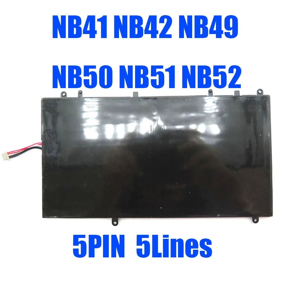 

New 5PIN 5Lines Replacement Laptop Battery For Irbis NB41 NB42 NB49 NB50 NB51 NB52 3.7V 10000MAH 37WH