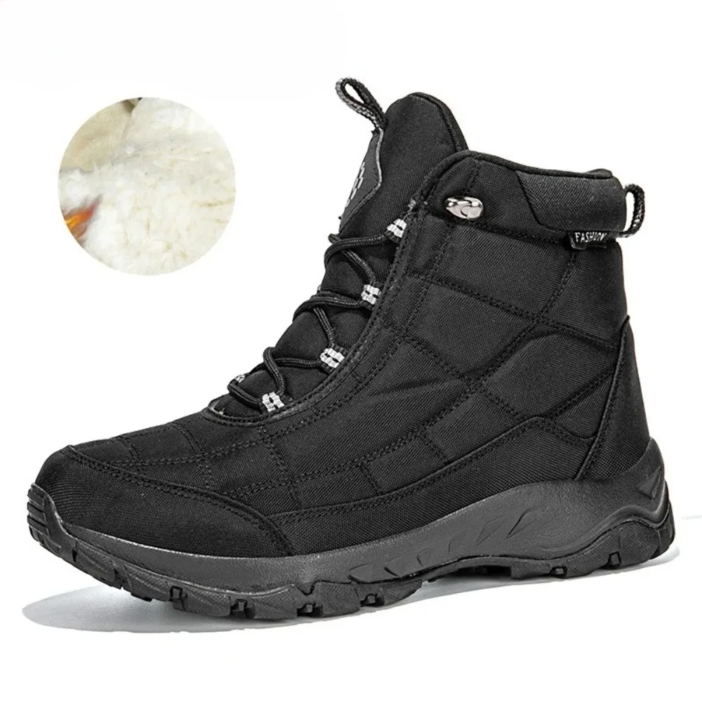 

Men's Winter Snow Boots Waterproof Sneakers Thickened Plush Men's Ankle Boots Outdoor Men's Hiking Boots Super Warm Men's Shoes