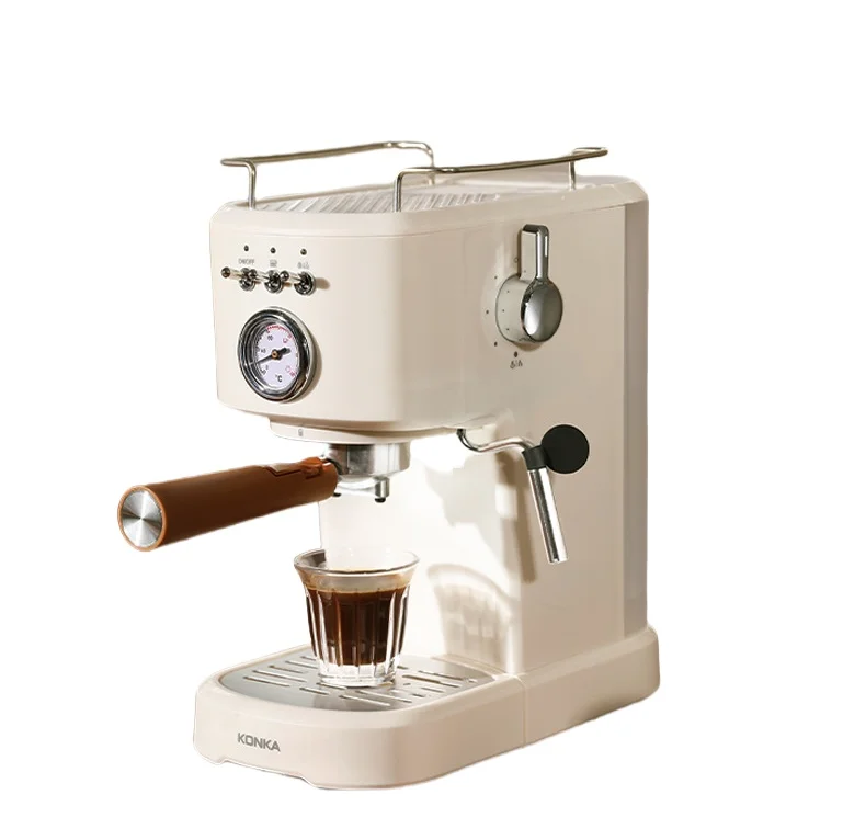 Professional Espresso Coffee Maker Semi-automatic Coffee Machine Extraction Espresso Small Handle for Home Office