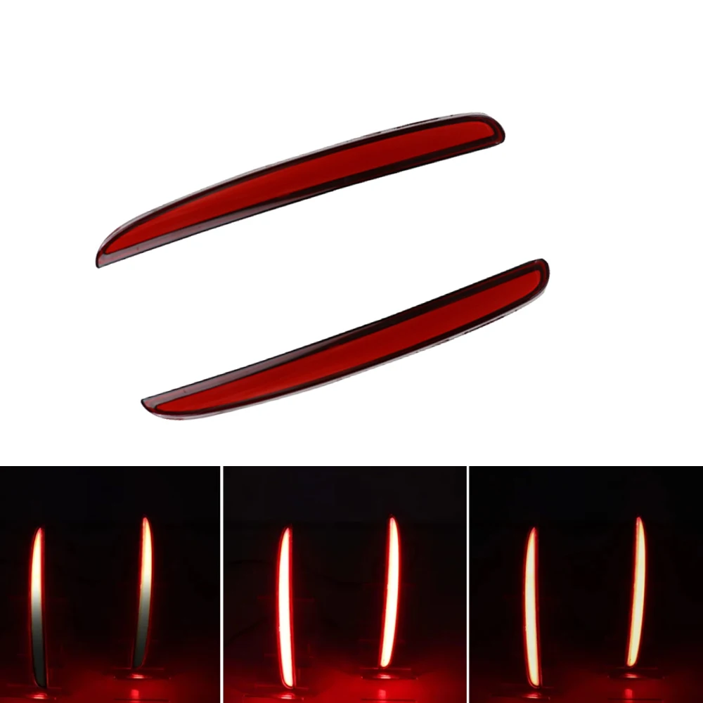 لهوندا سيفيك نوع R 2016 2017 2018 2019 2020 LED المصد الخلفي ضوء مجموعة 2 قطعة LED المصد الخلفي ضوء اكسسوارات السيارات