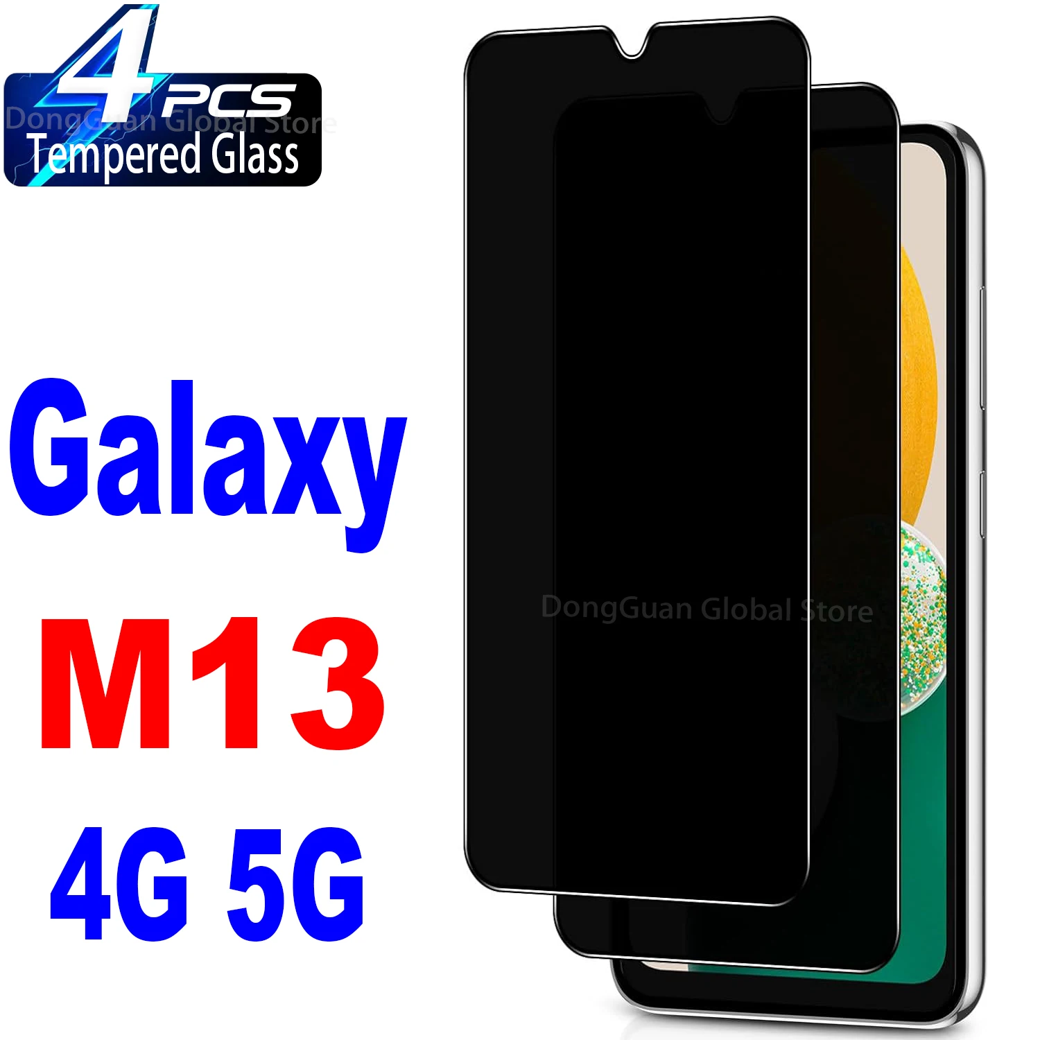 

For Samsung Galaxy M13 / M13 5G Anti Spy Tempered Glass Protector Privacy Screen Film