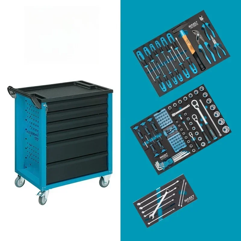 Tool Cart Set 6 Drawers, Functional Maintenance Cart Car Room Tool Cabinet Mobile Auto Repair Cabinet