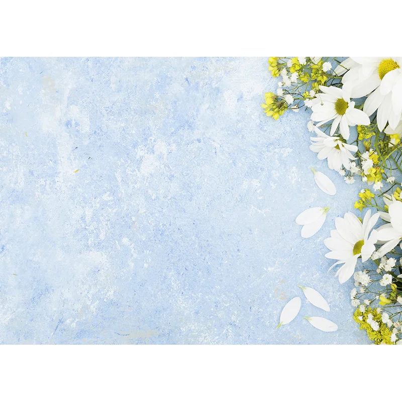 Fondos de fotografía de tela de arte, accesorios de flores, tablones de madera, Fondo de estudio fotográfico CXSC -16