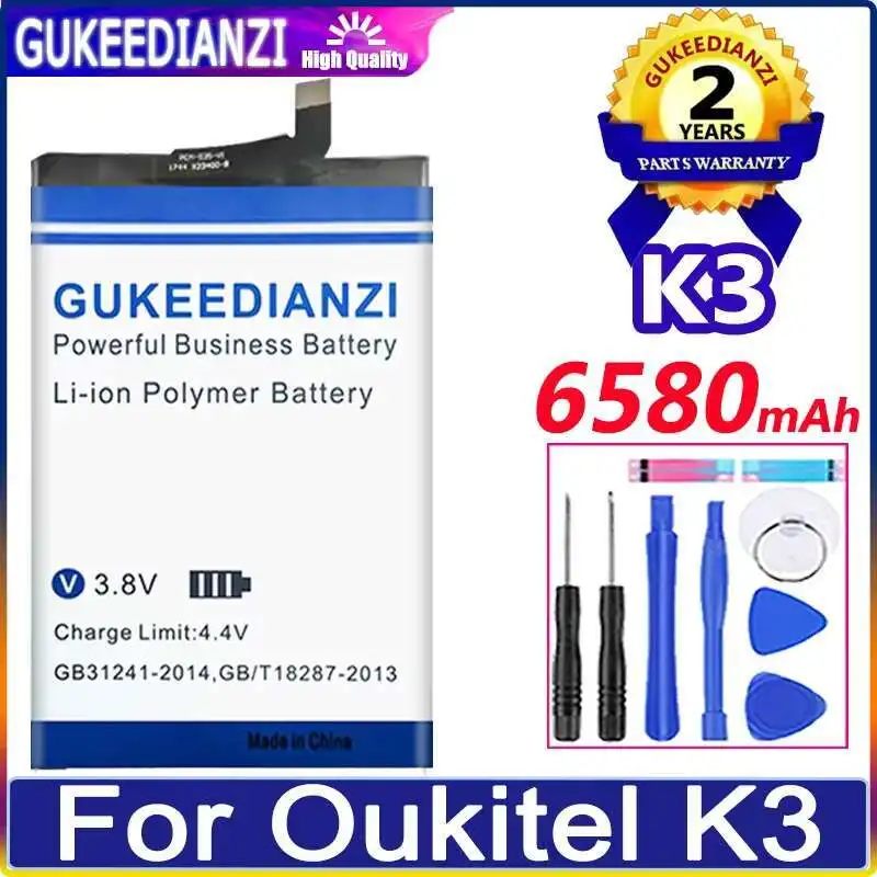 

Для Oukitel K3 аккумулятор мобильного телефона большой емкости 6580 мАч