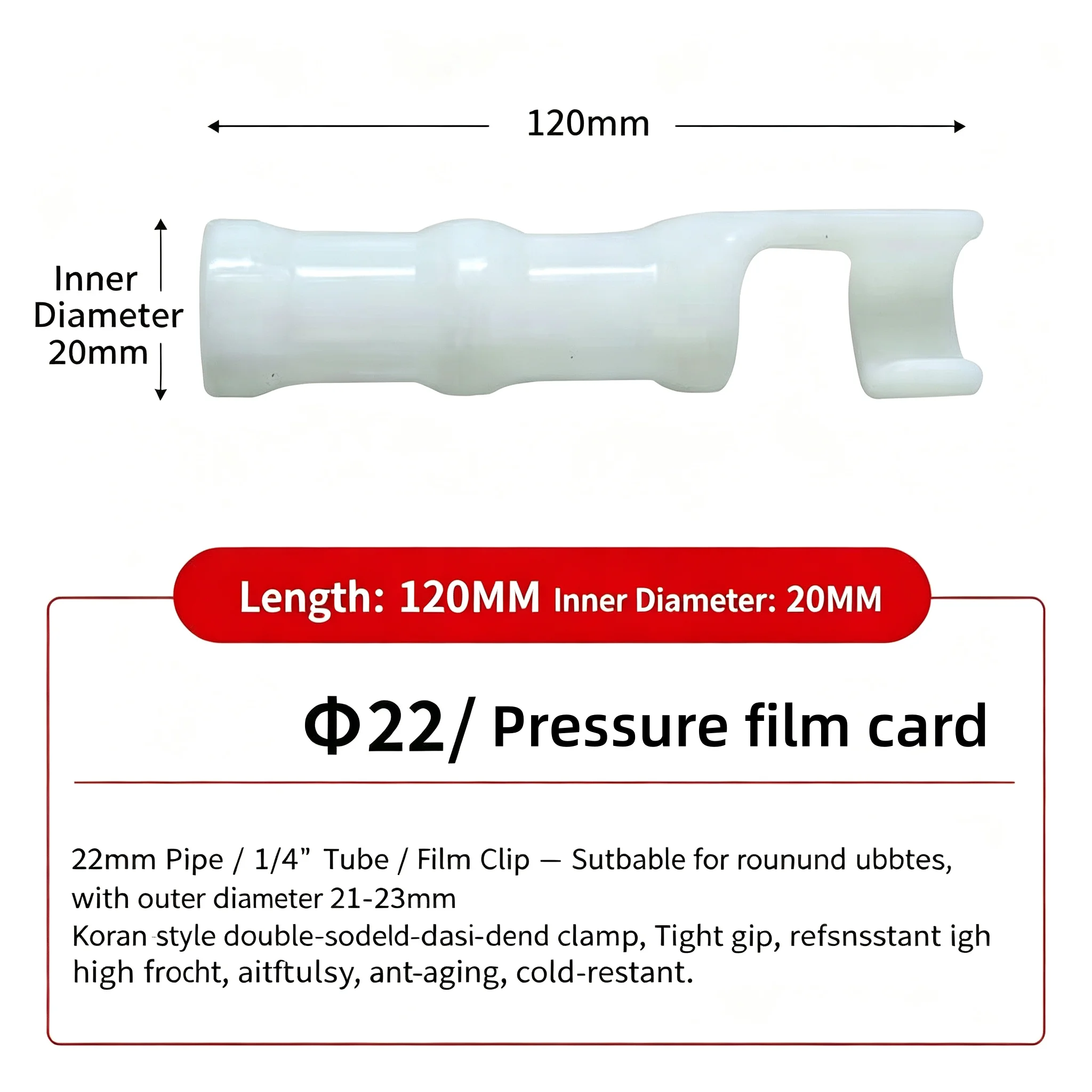 30pcs Wind‑Resistant Thickened - Greenhouse Plastic Film recension och pris