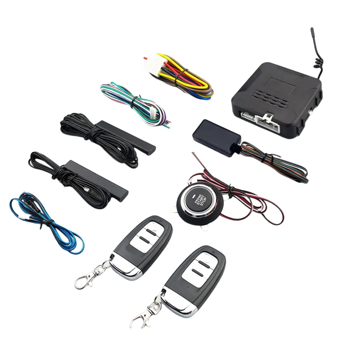 Car Mobilephone Remote Control Engine Start One Button Start Stop Autostart Keyless Entry System Central Locking