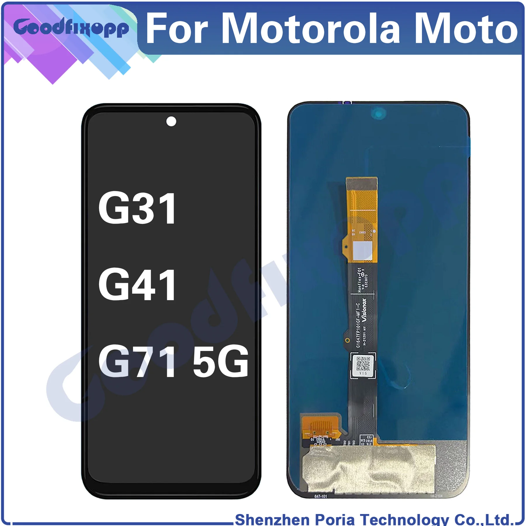 For Motorola Moto G31 G41 G71 5G XT2173-3 XT2167-2 XT2169-1 LCD Display Touch Screen Digitizer Assembly Repair Parts Replacement